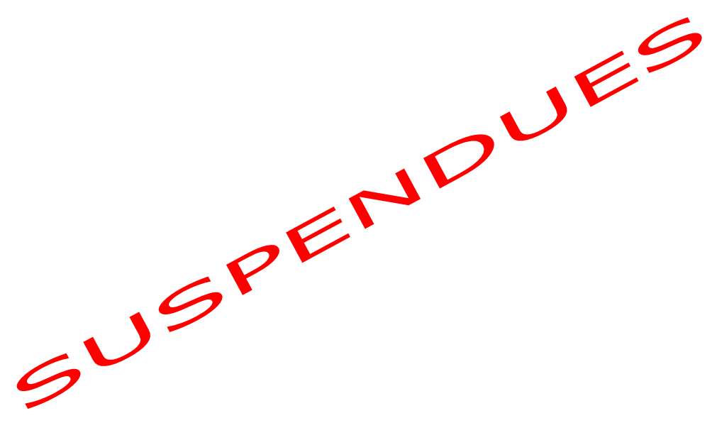 suspendues